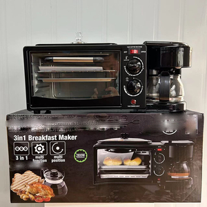 Exportación de comercio exterior, máquina de desayuno tres en uno, función de temporizador para hornear, tostadora automática para el hogar, máquina de sándwich - Product Image 6