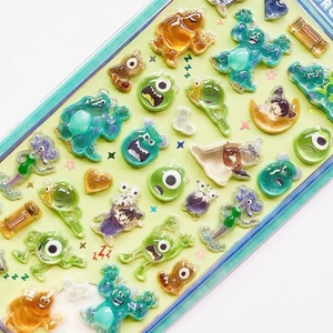 Autocollant en cristal 3D gaufré, motifs <span class=keywords><strong>Dumbo</strong></span>, Sirène, Winnie l'Ourson, Zootopia, autocollant scellé en cristal solide - Product Image 5
