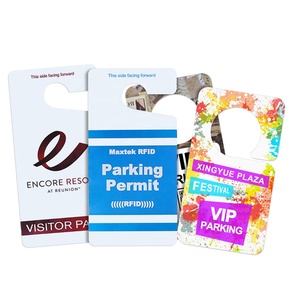 Etiqueta de PVC Personalizada OEM UHF U8 U9 para Permiso de Estacionamiento de Automóviles, Etiqueta de Acceso al Vehículo Reutilizable, Temporal o Permanente - Product Image 1