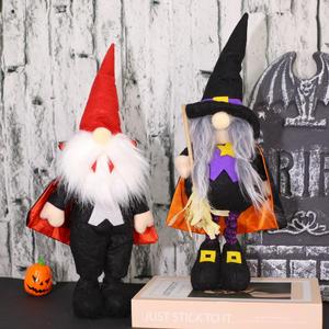 Nuevas decoraciones de Halloween, sombrero puntiagudo, muñecos de Gnomo de jardín, capa de bruja, muñecos de Halloween, adorno, decoraciones para fiestas en casa, exhibición - Product Image 2