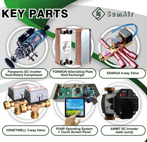 نظام التبريد الشديد A+++ 10 كيلو وات COP واي فاي PV شمسي SG-ready تدفئة الأرضية المياه الصحية الساخنة R290 DC عاكس مصد الهواء مدفأة السخان بيذر - Product Image 5