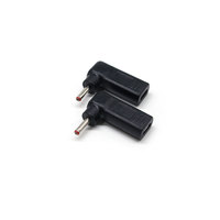 Convertisseur DC USB 3.0 Type C vers 5.5X2.5 5.5X2.1 4.8X1.7 4.0X1.7 3.5X1.35 3.5X1.1 Prise d'alimentation mâle DC à angle de 90 degrés en forme de L