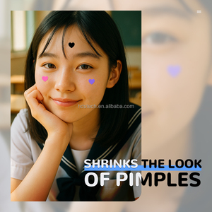 ชุดแผ่นแปะ<span class=keywords><strong>สิว</strong></span>รูปหัวใจหลากสี - ดูดซับหนองอย่างรวดเร็วและดูแลรอย<span class=keywords><strong>สิว</strong></span>หลังการรักษาด้วยทีทรี - Product Image 6