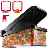 Multifunctionele Handmatige Metalen Keuken Voedselsnijmachine Rvs Pro Mandoline Voor Groenten Fruit Frietjes Uien-Snijder Chopper