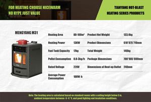 High Quality Freestanding 13KW Air Heater Straw Wood Pellet Biomass Fuel Hot Air Heating <b>Stove</b> Furnace Cold Rolled Steel - Product Image 2