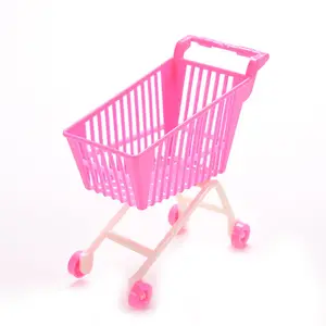 Doll Accessories Creative Special Shopping Cart Plastic Toys Mini Supermarket Scene Shopping Cart