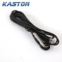Sensor suhu tinggi tahan air digital probe baja tahan karat 1m 2m 3m 5m 10m ds18b20 silikon