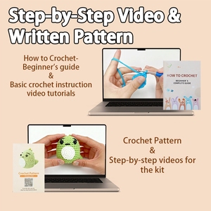 Kit de Crochet Amigurumi Pingouin en Peluche pour Débutants – Artisanat Textile Marin pour Noël, Idéal pour Adultes et Débutants - Product Image 5