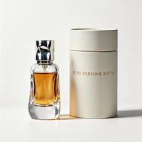Flacon de parfum vide en verre de luxe au design nouveau, 30 ml, forme carrée unique, col serti, flacons vaporisateurs de parfum avec boîte cadeau personnalisée