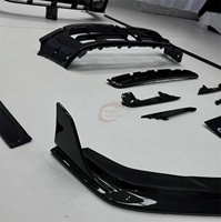 Kit carrosserie pour Porsche Panamera 976 : Lame avant, calandre avant, jupes latérales et diffuseur arrière en fibre de carbone sèche style OC