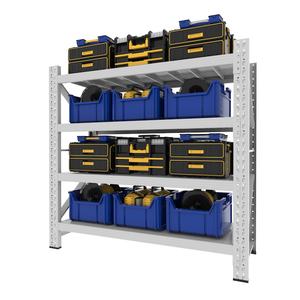 Étagère en rack personnalisée robuste Étagère en métal de qualité supérieure Étagère de rangement fabriquée en usine Étagère de stockage Étagère en acier Entrepôt - Product Image 3