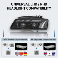 YU GUANG para Audi A5 B8 2008-2011 Sportback, Faros Delanteros LED Estilo RS, Actualización de Luces Delanteras de 6000K, Proyectores de Luz Delantera de 12V