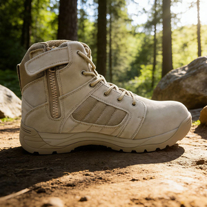 DSF19 716 Tactical <b>Boot</b> Suede Outdoor All Seasons Breathable <b>Hiking</b> Shoe - Product Image 2