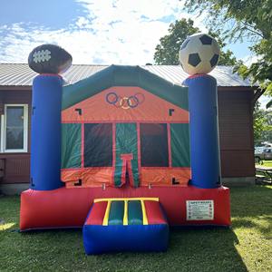 <strong>Football</strong> Bouncy Castle <strong>Inflatable</strong> Bouncing Castle Outdoor Water Slide Soccer Bounce House <strong>Inflatable</strong> with Slide Commercial Use - Product Image 4