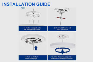 Panel <span class=keywords><strong>de</strong></span> luz LED empotrado moderno <span class=keywords><strong>de</strong></span> 24W AC120V, lámpara <span class=keywords><strong>de</strong></span> <span class=keywords><strong>techo</strong></span> interior para el hogar, ultrafina, 5CCT, ajustable, IP44 para sala <span class=keywords><strong>de</strong></span> estar - Product Image 6