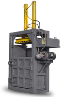 Presse à balles hydraulique verticale pour le compactage haute densité des déchets de papier, compacteur de carton, économe en énergie, poussée horizontale automatique