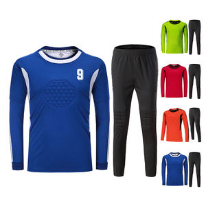 Özelleştirilmiş adı numarası Logo uzun kollu futbol üniformaları futbol forması 100% Polyester kaleci futbol forması hızlı kuru - Product Image 3