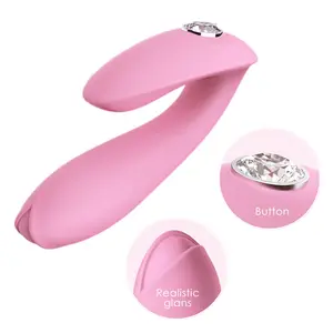 Dropshipping Amazon Hot Selling Sex Toys Women Pink Panty Vibrator Silicone Clit Stimulator G Spot Wearable Vibrator For female