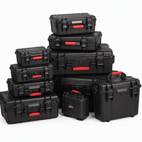 Boîtier carré noir en plastique ABS pour appareils de communication, étanche IP65, résistant à la poussière et aux chocs, personnalisable OEM