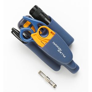 ชุดทดสอบสายเคเบิลเครือข่าย Fluke Networks MicroScanner2 พร้อมเครื่องมือเจาะสายและหัววัดสัญญาณเสียง สีเหลือง - Product Image 4