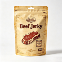 Sachets refermables à fermeture éclair personnalisés avec impression en héliogravure, anti-odeur, 3,5 g, 7 g, emballages alimentaires de qualité alimentaire, sachets pour viande
