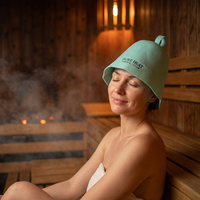 Casquette Banya en Laine Mérinos Écologique – Douce, Réutilisable, Absorbante et Durable – Idéale pour le Spa, les Centres de Bien-être et les Soins Capillaires