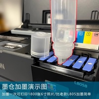 Imprimante Jet d'Encre L8058/L8050 CD/DVD & Impression Numérique par Sublimation A4 sur Matériau Flexible, Sans Fil, avec Plateau pour Clé Chaude et Papier pour Marketing