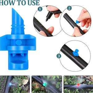 Aspersores de microaspersión con puntas de pulverización ajustables de 90, 180 y 360 grados para riego de árboles frutales y jardines. - Product Image 2