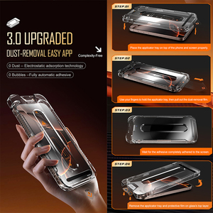 Miếng dán màn hình cho iPhone 17Promax với công nghệ chống phản chiếu AR, tự làm sạch bụi, kính cường lực 9H, 16 15 14 Plus 13 - Product Image 4