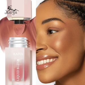 Fard à joues liquide teinté rouge rose mat à l'éclat rosée, <span class=keywords><strong>crème</strong></span> hydratante mélangeable, maquillage pour le visage transparent, marque privée - Product Image 2