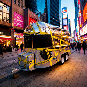 Carrito de Comida Móvil de Metal Resistente, Grado Comercial, Directo de Fábrica, para Mercado Nocturno, Puesto Callejero, Negocio de Catering y Venta Ambulante - Product Image 4