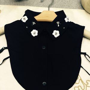 Staccabile <span class=keywords><strong>camicia</strong></span> delle donne del collare bianco <span class=keywords><strong>di</strong></span> cotone collo decorativo delle donne indumento collare - Product Image 4