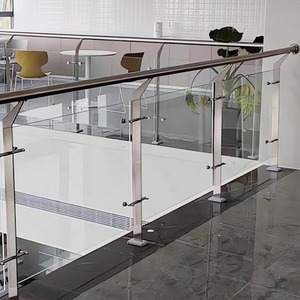 Barandilla <span class=keywords><strong>Tubular</strong></span> <span class=keywords><strong>de</strong></span> <span class=keywords><strong>Acero</strong></span> para Exteriores, Diseño Personalizado para Terraza, Barandilla Moderna <span class=keywords><strong>de</strong></span> <span class=keywords><strong>Acero</strong></span> <span class=keywords><strong>Inoxidable</strong></span> y Vidrio para Terraza - Product Image 2