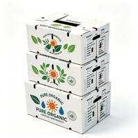 Op maat bedrukte, voedselveilige golfkartonnen verpakking voor biologische groenten en fruit, groothandel