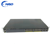 Switch Jaringan Rak Mount 24 Port WS-C2960X-24TS-L Bekas, Solusi Akses Ethernet Terkelola