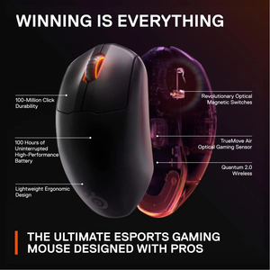 <span class=keywords><strong>Souris</strong></span> de jeu <span class=keywords><strong>sans</strong></span> <span class=keywords><strong>fil</strong></span> <span class=keywords><strong>SteelSeries</strong></span> Prime Mini FPS, 73g, ultra-légère, interrupteur magnétique optique, <span class=keywords><strong>souris</strong></span> Esports pour petites mains - Product Image 4