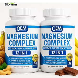 Capsules de complexe de magnésium Aeglewell en marque propre, 300 mg, glycinate, malate, <span class=keywords><strong>citrate</strong></span>, complément alimentaire pour le sommeil, relaxation musculaire - Product Image 1