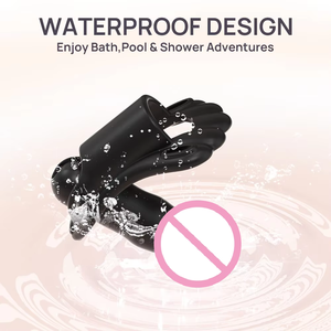 Vibrateur portable pour culotte, taille réglable, 10 vitesses de vibration, double stimulateur clitoridien et point G, rechargeable par USB, étanche au quotidien - Product Image 4