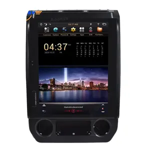 Autoradio android 10, écran vertical 12.1 "style Tesla, navigation GPS, lecteur DVD, carplay, pour voiture ford F150, F250, F350 (2015, 2020)