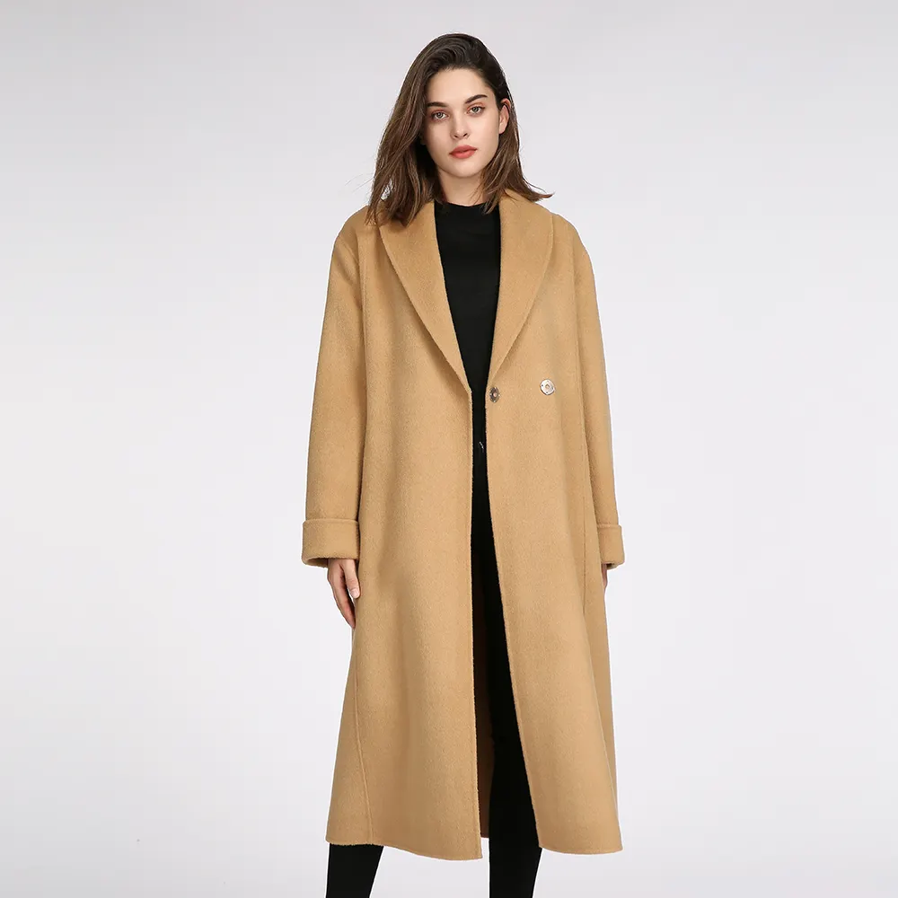 Özelleştirilmiş yün bayanlar de mujer yün palto kadın artı boyutu ve kadınlar için uzun ceket kış trençkot