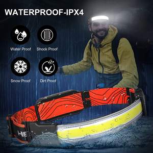 LINLI lampe frontale Rechargeable COB bande de projecteur LED bandeau lampe frontale pour l'extérieur avertissement d'urgence course Camping - Product Image 3