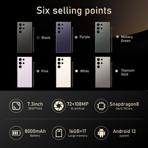 2025 S25 Siêu 5G Điện Thoại Thông Minh Toàn Cầu Mở Khóa 16GB + 1T Chất Lượng Cao Decacore CPU 108MP Phía Sau 6.9Inch HD <span class=keywords><strong>Android</strong></span> 13 Mới - Product Image 3