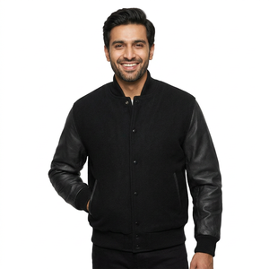 Vestes en laine de haute qualité et blazer Varsity Jackets pour hommes Contraste Couleur Baseball Chauffé CollegeBaseballjacket pour hommes - Product Image 1
