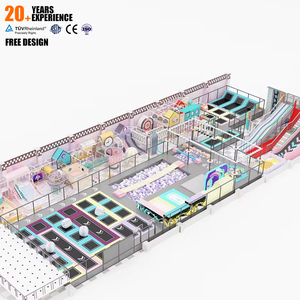 Factory Free Design Custom Commercial Indoor Amusement Park Macaron Naughty Castle <b>Trampoline</b> Park Kids Playground Indoor - Product Image 6