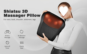 Coussin de massage chauffant vibrant et pétrissant pour le cou et le <span class=keywords><strong>dos</strong></span> - Contrôle manuel filaire, soulagement complet des douleurs corporelles Boriwat - Product Image 5