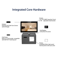 Terminal de Recepción Inteligente con Pantalla Táctil de 15.6 Pulgadas para Hotel, Kiosco de Autoservicio de Registro, Reproductor Multimedia, SDK OEM, Multi-OS