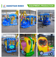 Petit train amusant à vendre, équipement de parc d'attractions pour enfants, attraction de train de fête foraine, LED