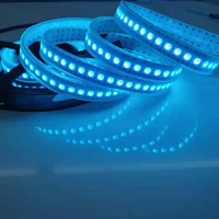 Bande LED RVB à pixels adressables et découpables WS2812B en cuivre 12mm IP66, connectivité USB, 144 LED, 5V, contrôle par application, PCB noir