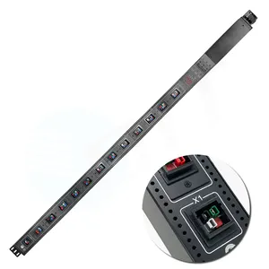 OIT ETL répertorié 380V 415V 3 phases Ant T21 Machine PDU de base 0U Installation verticale 12 bits P34 prises prise S21 PDU