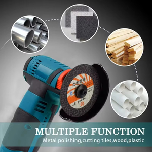 Ensemble d'outils électriques <span class=keywords><strong>sans</strong></span> <span class=keywords><strong>fil</strong></span> <span class=keywords><strong>Makita</strong></span> 21 pièces 18V avec clé à chocs, <span class=keywords><strong>perceuse</strong></span>, meuleuse, scie circulaire, tronçonneuse, 3 batteries et chargeur - Product Image 2